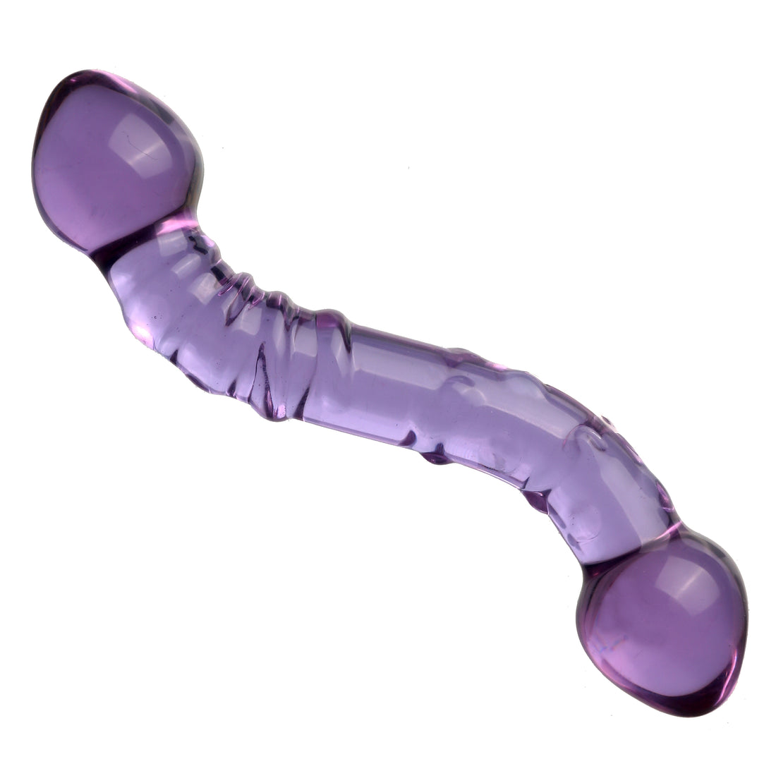 7 Inch Purple Rain Double Head Glass Dildo