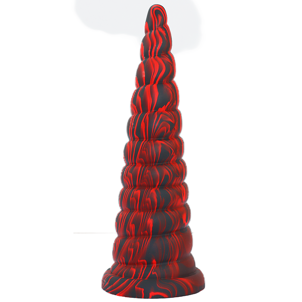 8 Inch Threaded Silicone Unicorn Dildo