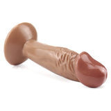 Load image into Gallery viewer, Short rough brown dildo