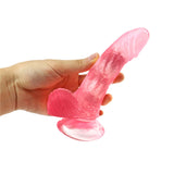 Load image into Gallery viewer, Pink curved dildo