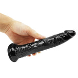 Laden Sie das Bild in den Galerie-Viewer, 8 Inch small straight black dildo