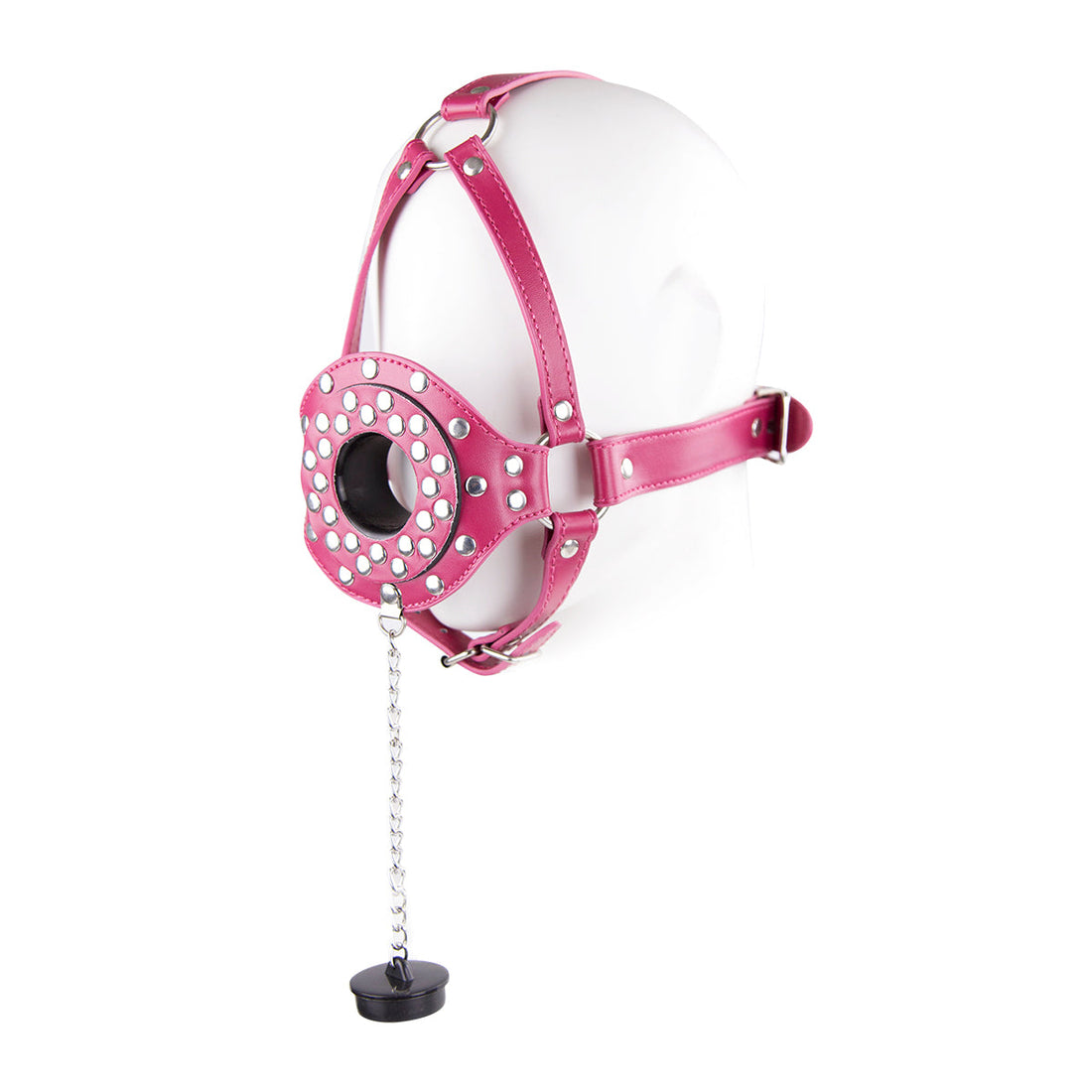 Removable Leather Bondage BDSM Ball Gag Mask