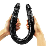 Charger l&#39;image dans la galerie, Double head 22 inch black dildo