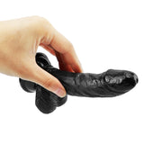 Load image into Gallery viewer, Black curved dildo