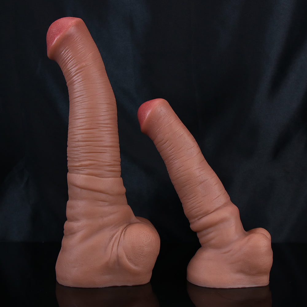 Real Wrinkled Loose Skin Elephant Dildo