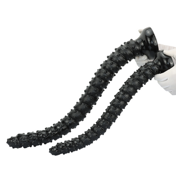 23 Inch Spiked Beaded Black Long Dildo