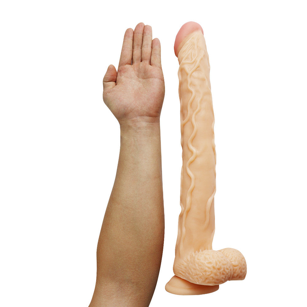 15 inch Dildo Flesh Long Anal Giant