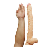 画像をギャラリー ビューアにロード 15 inch Dildo Flesh Long Anal