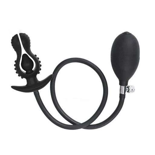 Aufblasbare Anal -Dildo -Schwarzbulenstimulation