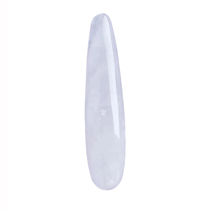 Großer weißer transparenter Kristalldildo
