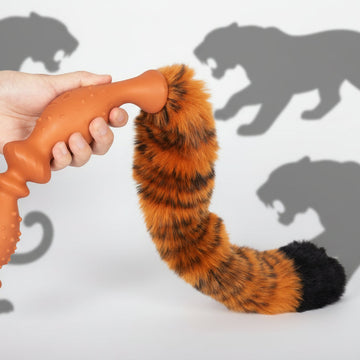 Tiger Tail Butt Plug Long Anal Beads