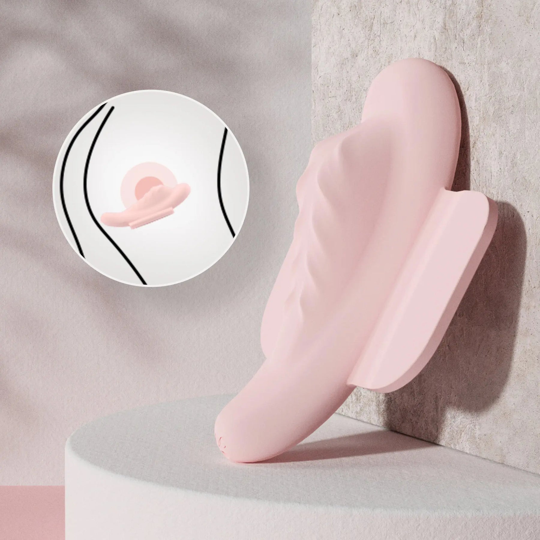 Pink Cute Outdoor Wearable Small Vibrator