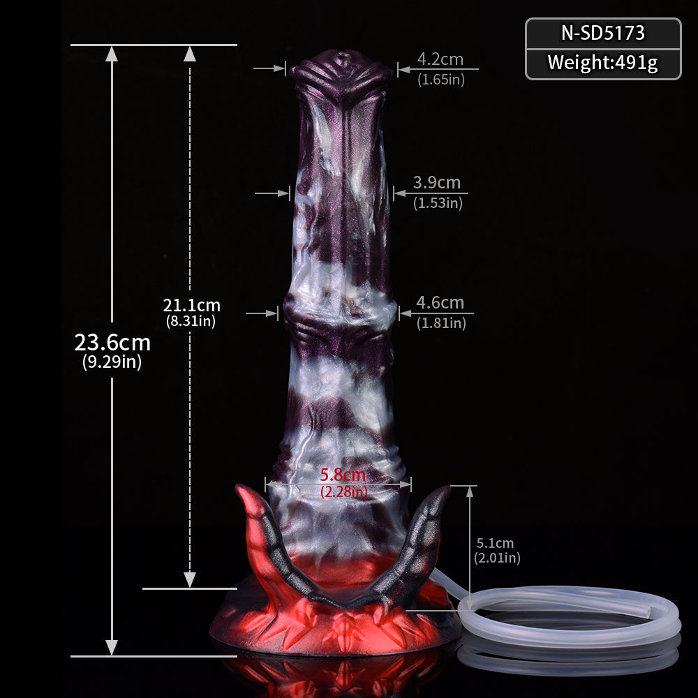 Ejaculation Dragon Demon Horn Silicone Fantasy Dildo