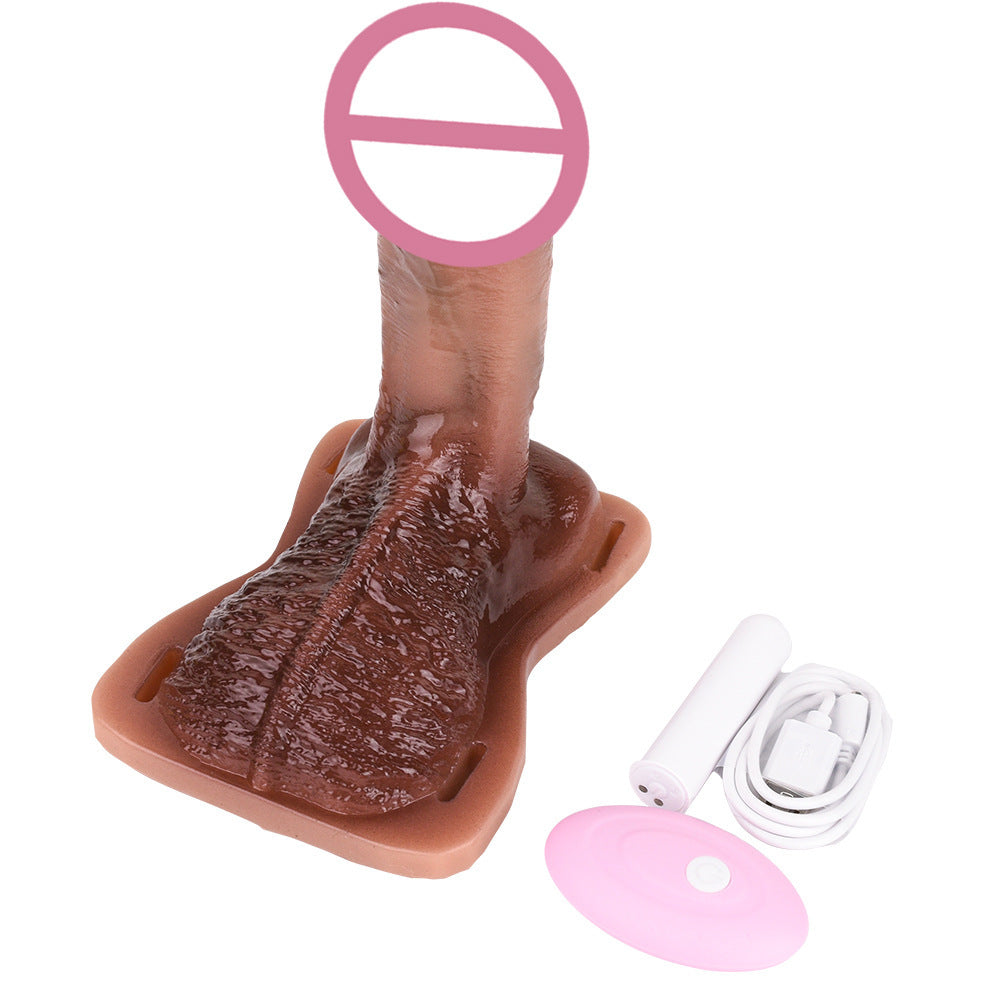 6.8-Inch Realistic Lesbian Dual-Stimulation Vibrator Dildo