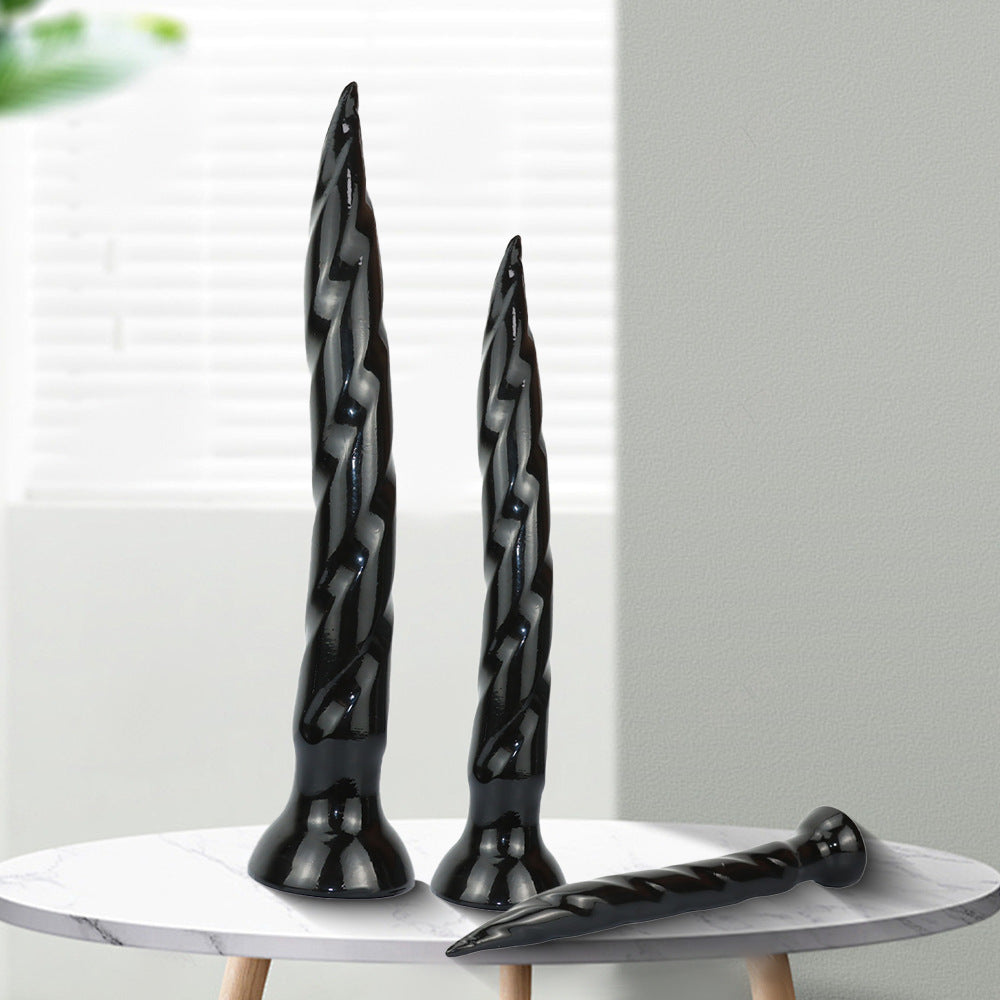 14 Inch Threaded Extra Long Nail Tapered Dildo