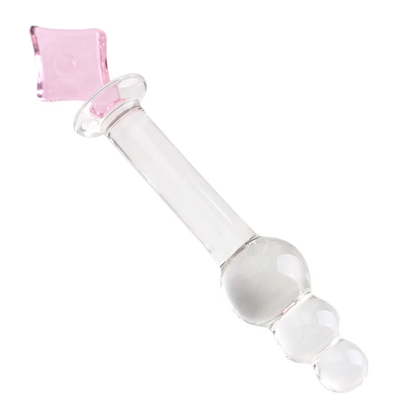 Poker Series Glass Anal Dildo