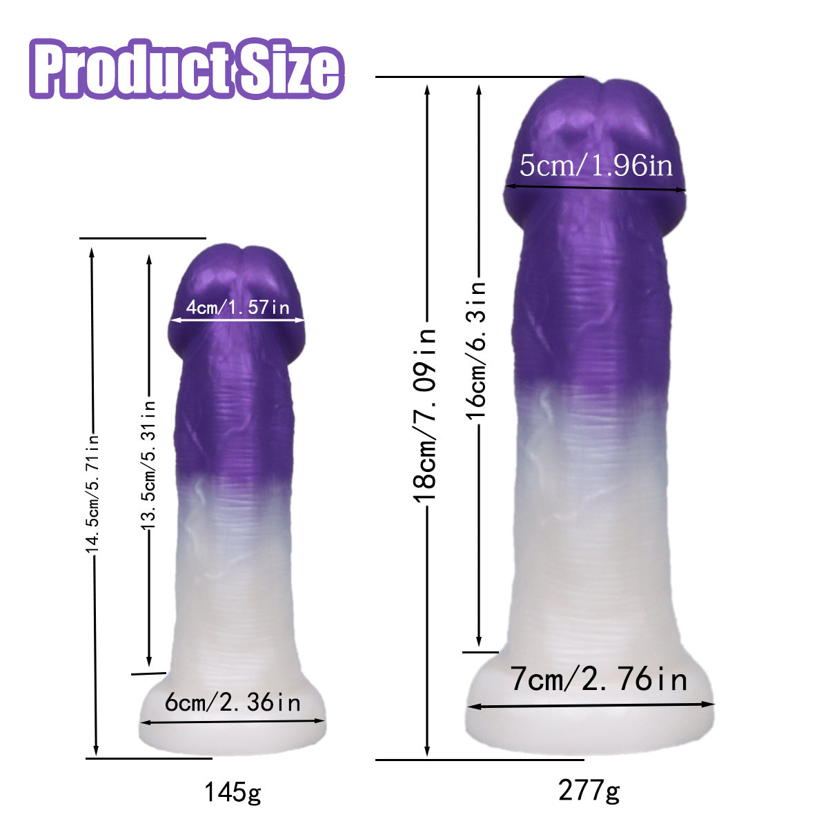 Mushroom Dildo Purple Anal Silicone Sex Toy