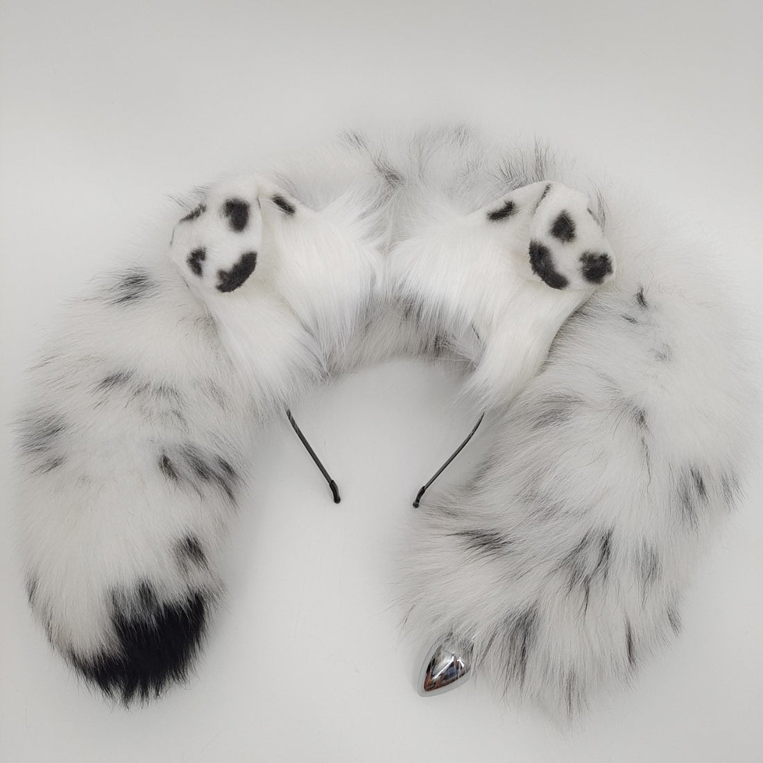 Dalmatian Dog Tail Butt Plug and Ears Set