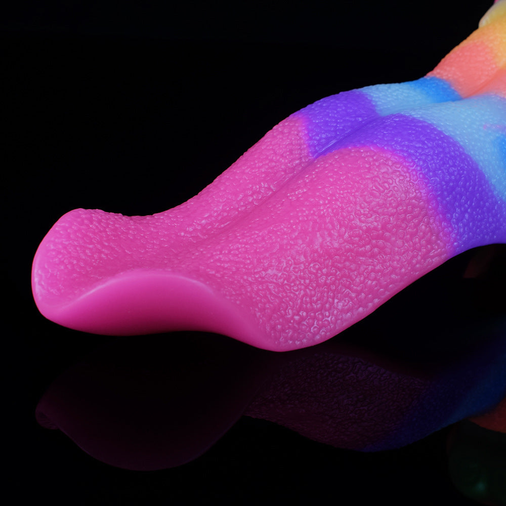 Tongue Dildo Glow in the Dark Fantasy Adult Toy