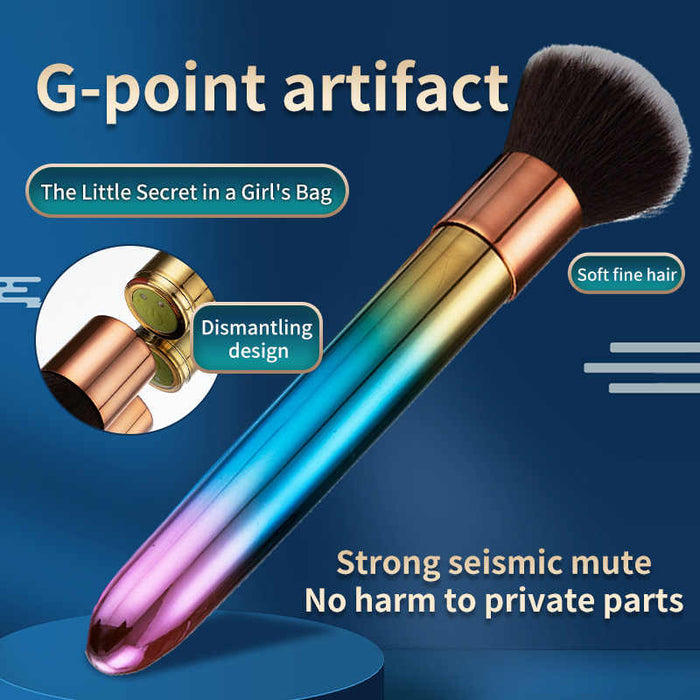 Discreet Sex Toy Colorful Makeup Brush Vibrator