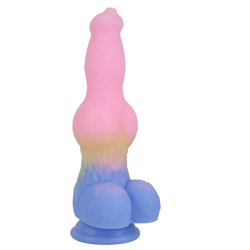 9 Inch Colored Dog Knot Dildo