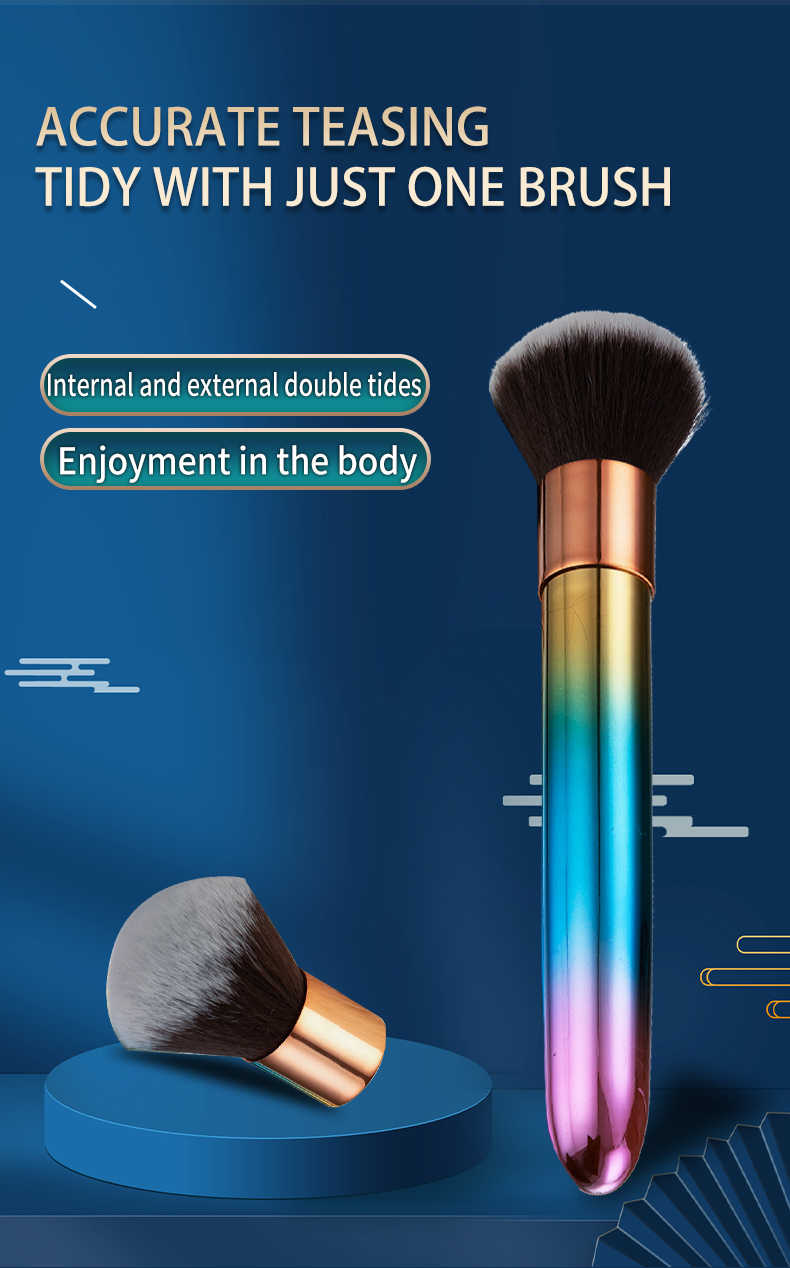 Discreet Sex Toy Colorful Makeup Brush Vibrator