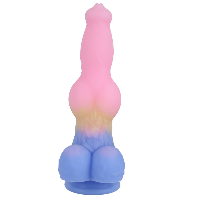 9 Inch Colored Dog Knot Dildo