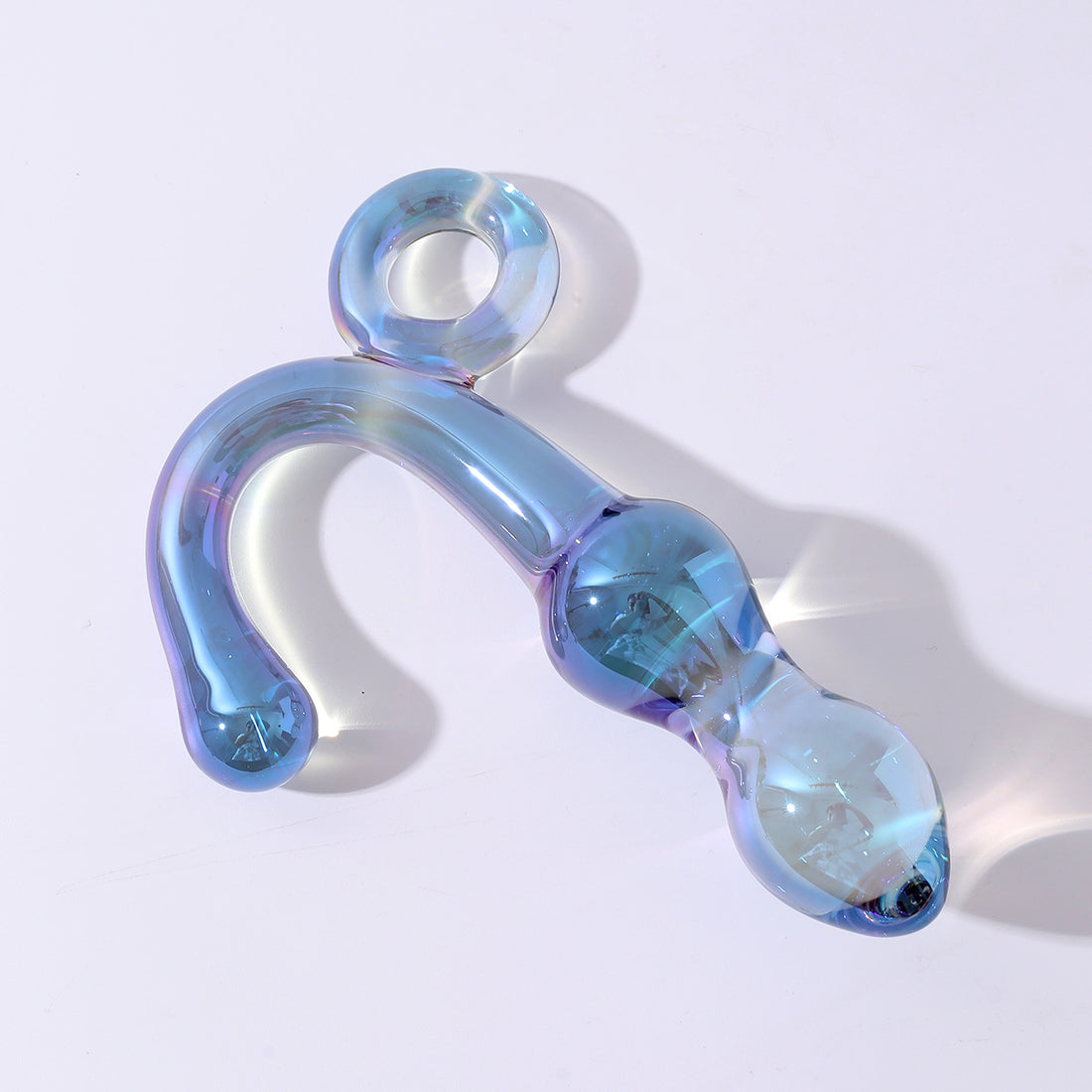 Dual-purpose glass G-spot dildo