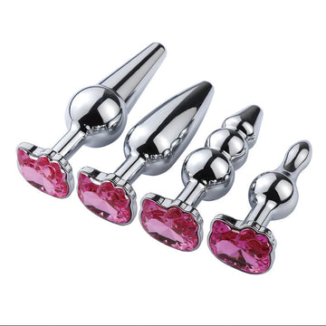 Metal Hello Kitty Cute Jewel Butt Plug