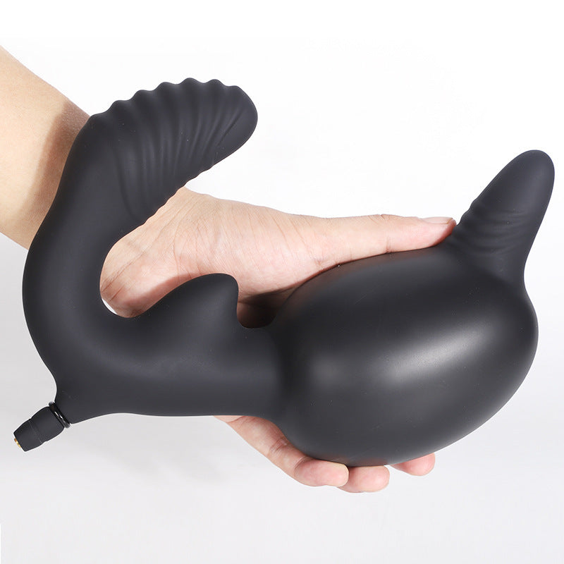 Inflatable Double Head Dragon Anal Plug Dildo