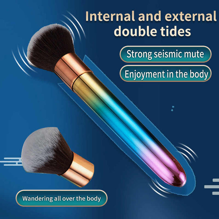 Discreet Sex Toy Colorful Makeup Brush Vibrator