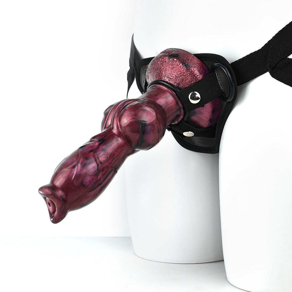 Knot Strap On Dildo Silicone Wolf