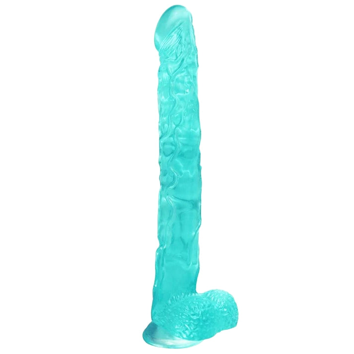 Ozeanblau Gelee klarer Dildo