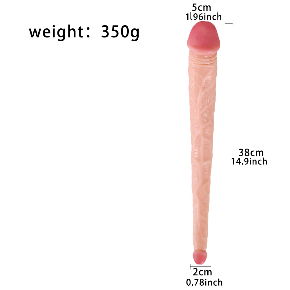 15 Inch Extra Long Realistic Double Dildo