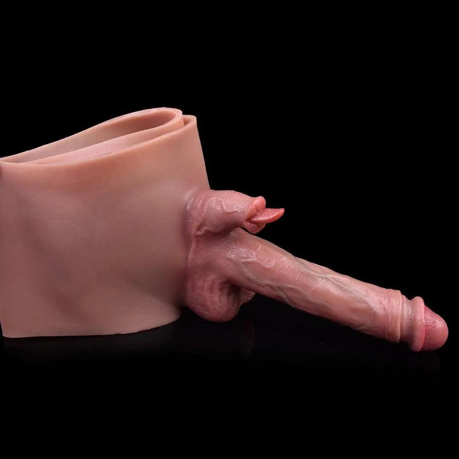 Rabbit Wearable Hollow Dildo