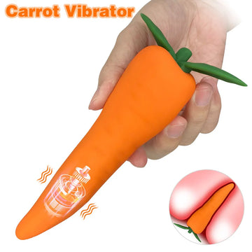 Carrot Dildo G spot Vibrator Discreet Sex Toy