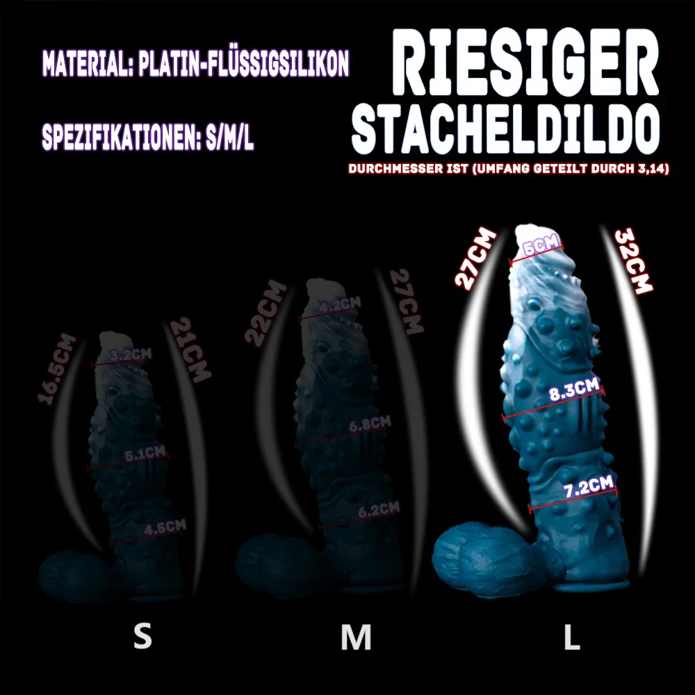 Ice Dragon Dildo Spiked Fantasy Sex Toys