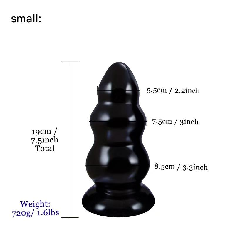 Three Jewels Tower butt plug Monster Dildo