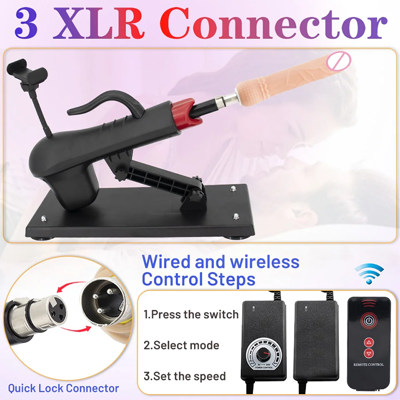 Remote Control Sex Dildo Machine with Stand