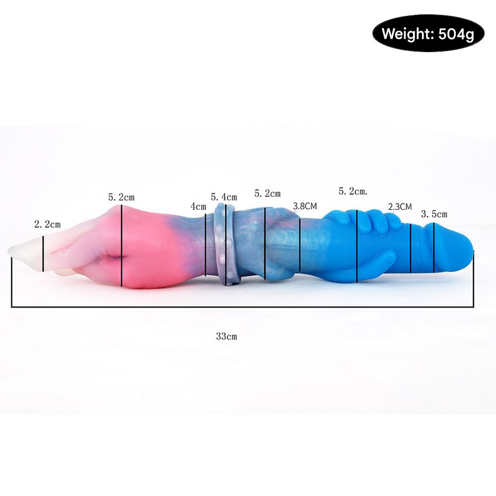 12 Inch Colorful Silicone Fisting Double Dildo