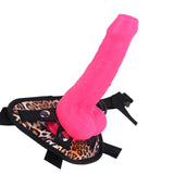 Load image into Gallery viewer, Pink Silicone Dildo Strap on Uncircumcised