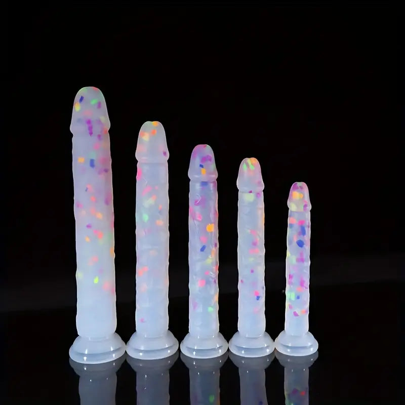 Jelly Soft Dual Density Anal Confetti Dildo
