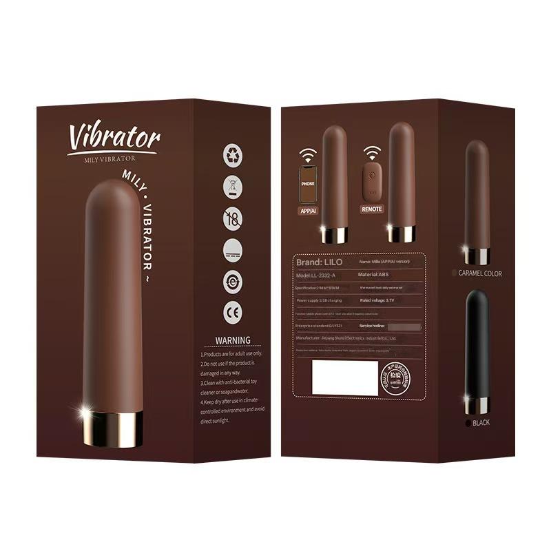 Brown Remote Control Small Bullet Vibrator