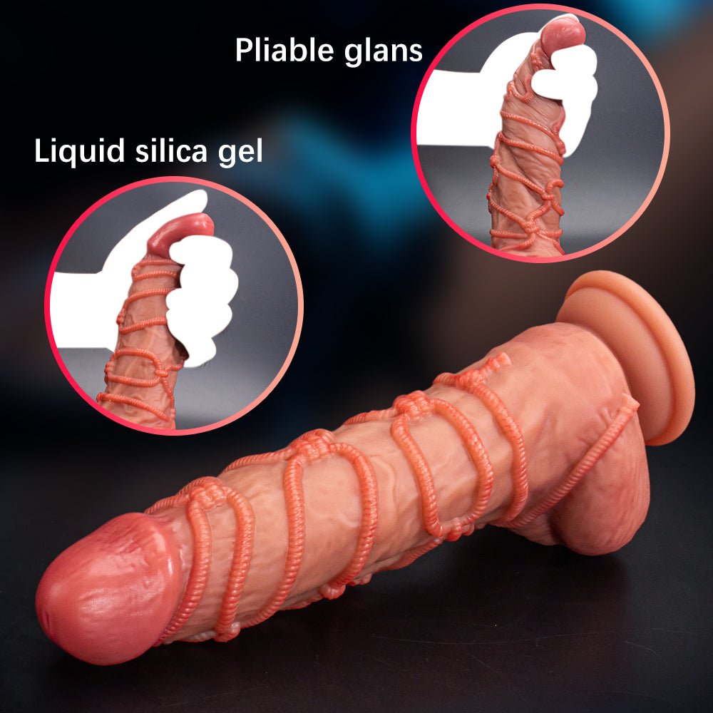 8 Inch Thick Girth Electric Thrusting Dildo 8 Inch Thick Girth Electric Thrusting Dildo