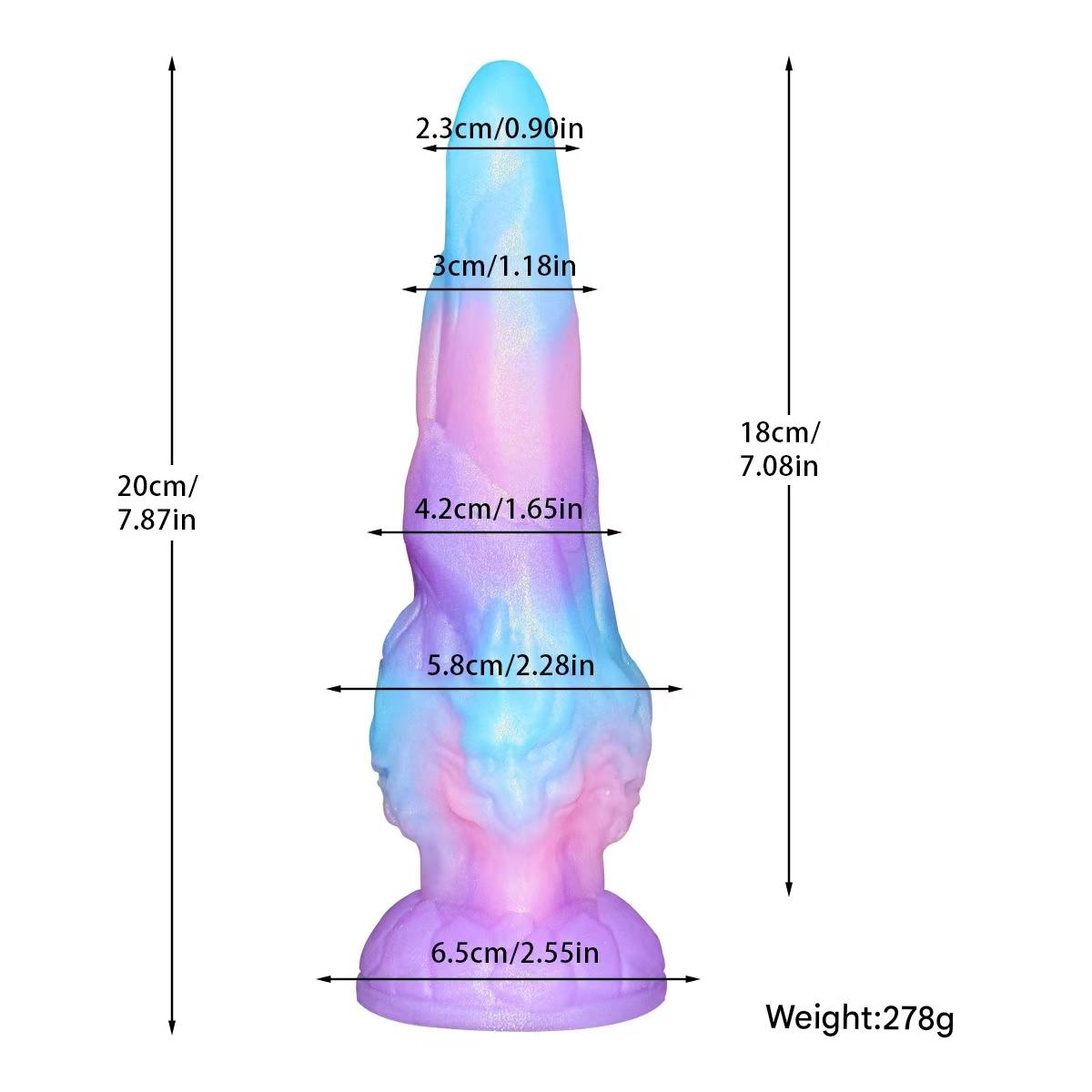 Multi Faceted Monster Head Giant Monster Dildo