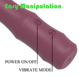 Load image into Gallery viewer, Bamboo Purple Vibrating Vagina  Discreet Wand Massager