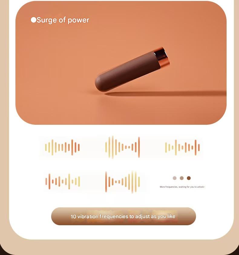 Brown Remote Control Small Bullet Vibrator