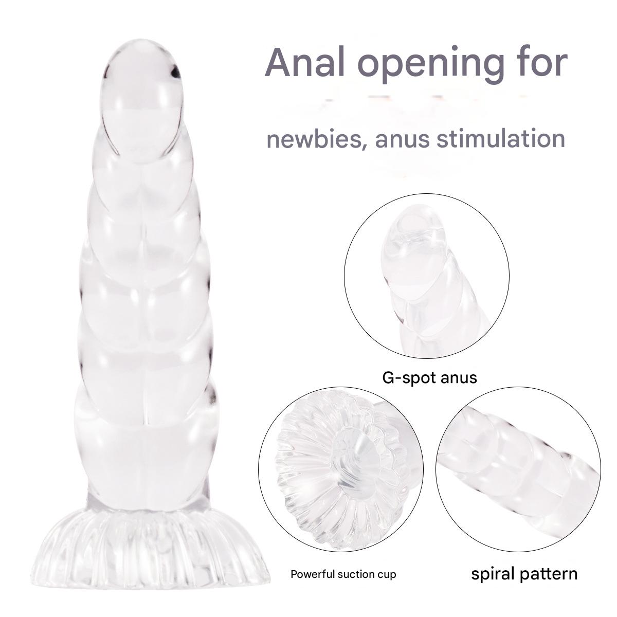 Clear Crystal Silicone Unicorn Dildo