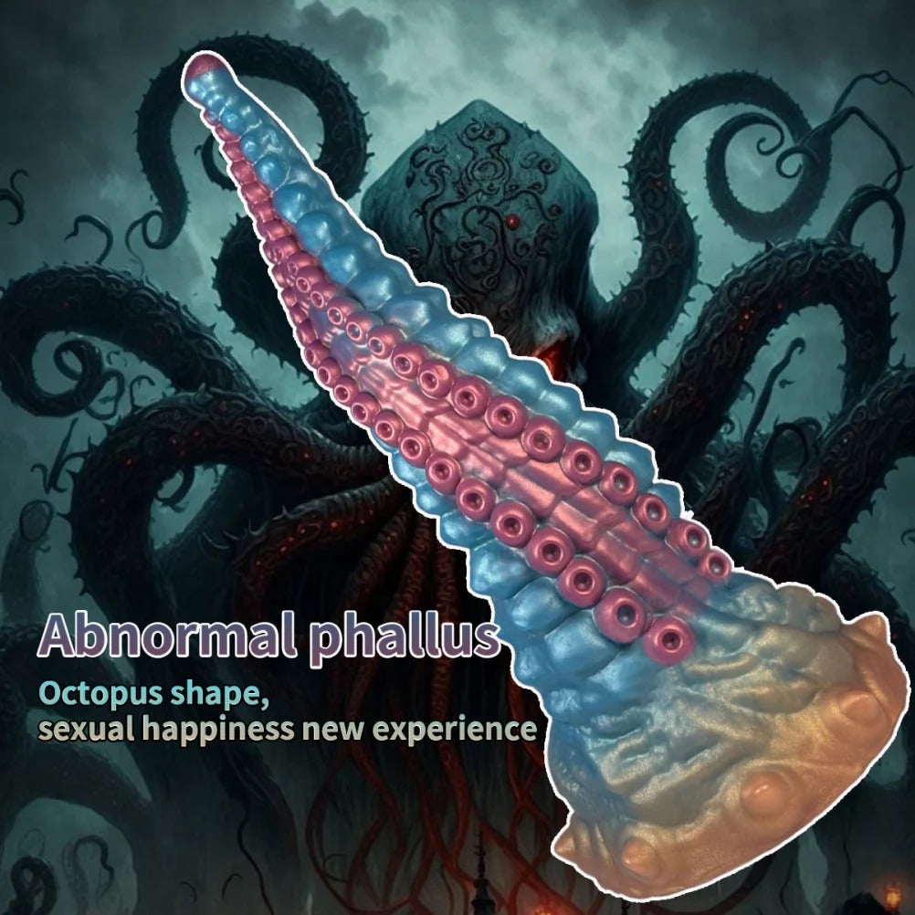 10 Inch Blue Pink Monster Tentacle Dildo