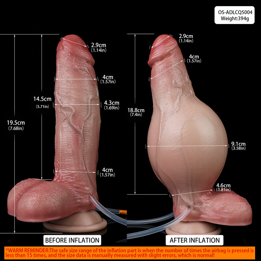 7.68 Realistic Penis Inflatable Dildo Adult Toy